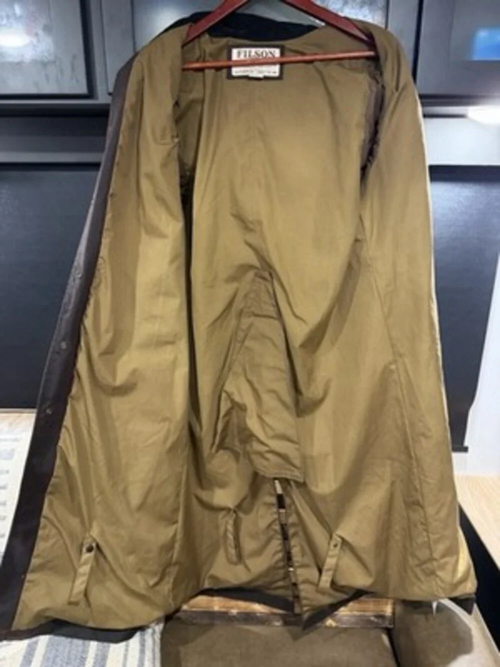 Filson brown hooded